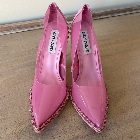 Steve Madden Vyper Dusty Pink Pointy Toe Shoes Size 6 - Picture 4 of 10